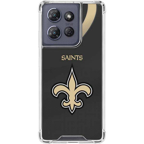 NFL New Orleans Saints Team Jersey Moto G 5G (2025) Clear Case