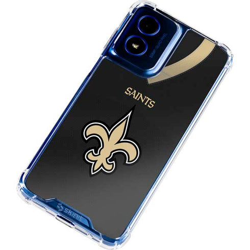 NFL New Orleans Saints Team Jersey Moto G 5G (2024) Clear Case