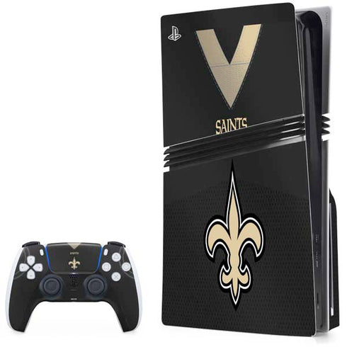 NFL New Orleans Saints Team Jersey PS5 Pro Disk Bundle Skin