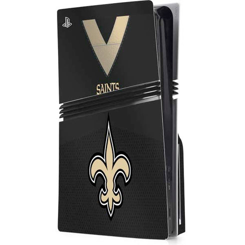 NFL New Orleans Saints Team Jersey PS5 Pro Disk Console Skin