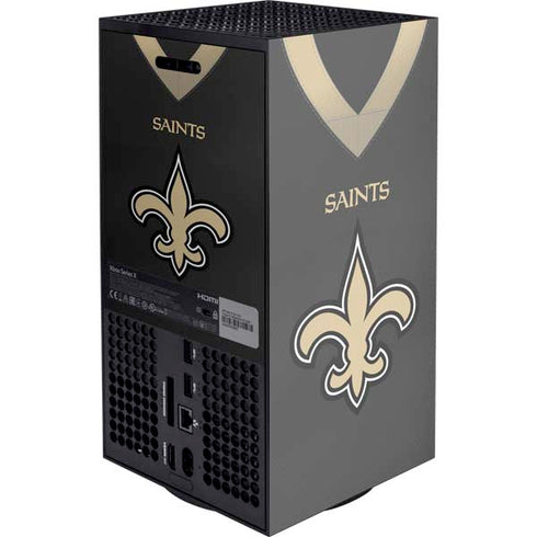 NFL New Orleans Saints Team Jersey XBox Series X Digital Edition Console Skin