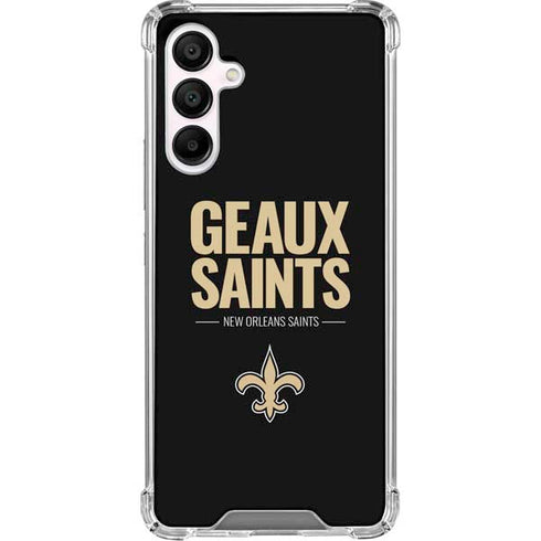 NFL New Orleans Saints Team Motto Galaxy A16 5G Clear Case