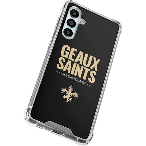 NFL New Orleans Saints Team Motto Galaxy A16 5G Clear Case
