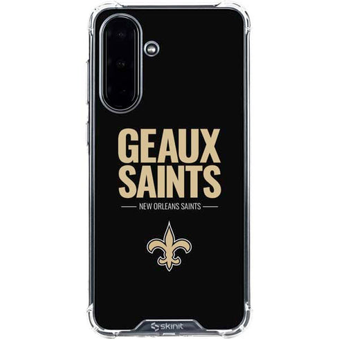 NFL New Orleans Saints Team Motto Galaxy A36 5G Clear Case