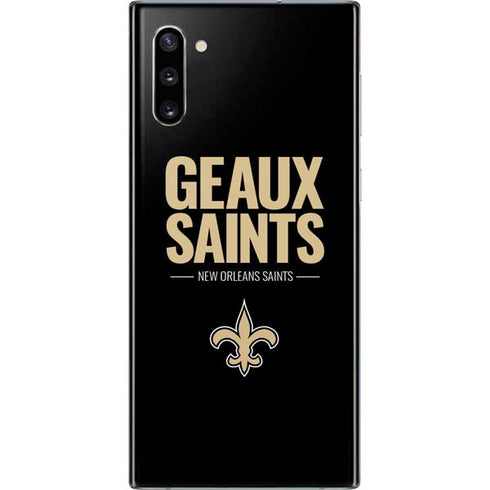 NFL New Orleans Saints Team Motto Galaxy Note 10 Skin