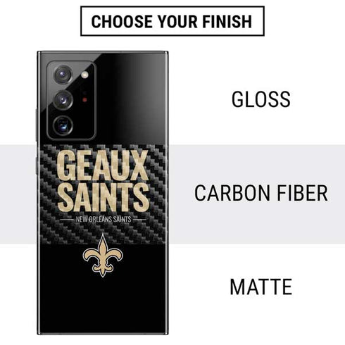 NFL New Orleans Saints Team Motto Galaxy Note20 Ultra 5G Skin