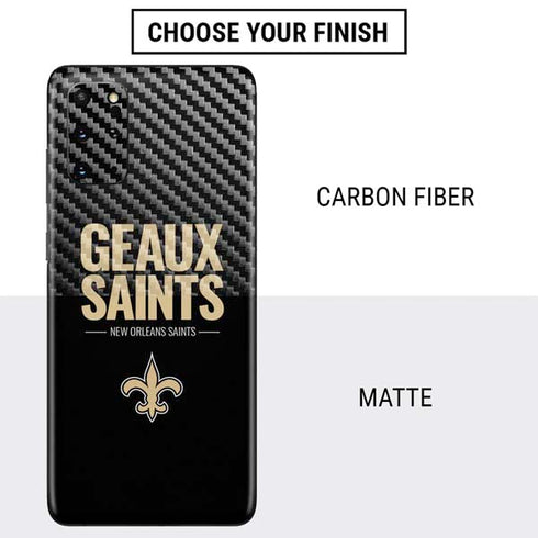 NFL New Orleans Saints Team Motto Galaxy S20 Plus Skin