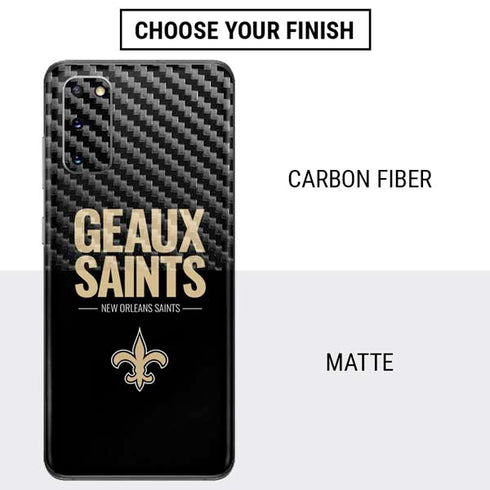 NFL New Orleans Saints Team Motto Galaxy S20 Skin