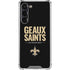 NFL New Orleans Saints Team Motto Galaxy S24 FE Clear Case