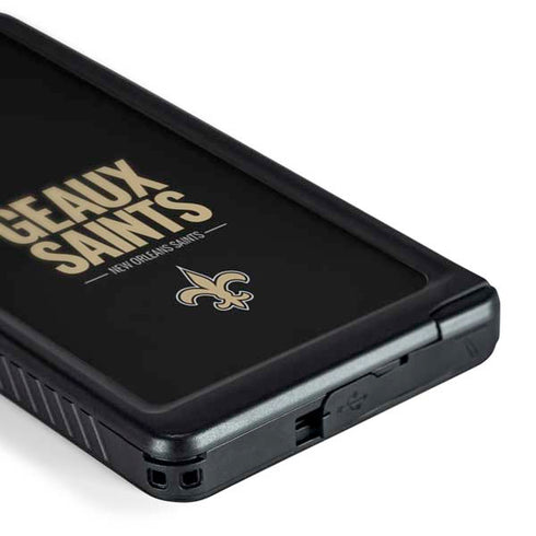 NFL New Orleans Saints Team Motto Galaxy S24 Ultra Waterproof Case