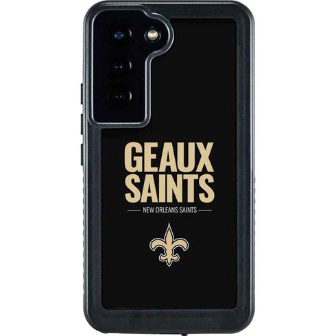 NFL New Orleans Saints Team Motto Galaxy S24 Waterproof Case
