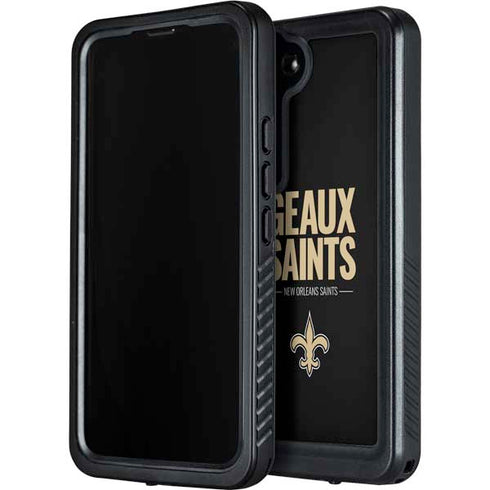 NFL New Orleans Saints Team Motto Galaxy S24 Waterproof Case