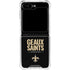 NFL New Orleans Saints Team Motto Galaxy Z Flip6 Clear Case