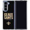 NFL New Orleans Saints Team Motto Galaxy Z Fold5 5G Clear Case