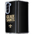 NFL New Orleans Saints Team Motto Galaxy Z Fold5 5G Clear Case