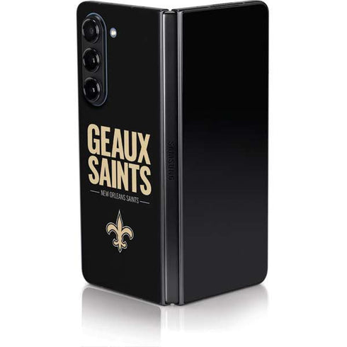 NFL New Orleans Saints Team Motto Galaxy Z Fold5 5G Skin