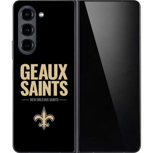 NFL New Orleans Saints Team Motto Galaxy Z Fold5 5G Skin