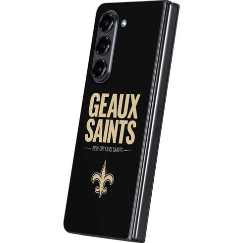 NFL New Orleans Saints Team Motto Galaxy Z Fold5 5G Skin