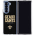 NFL New Orleans Saints Team Motto Galaxy Z Fold6 Clear Case