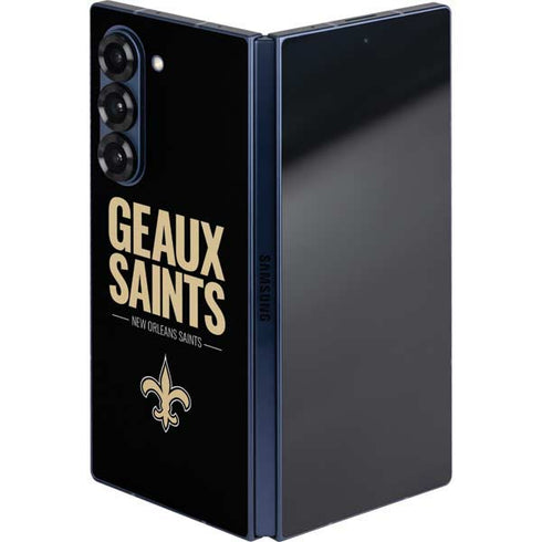 NFL New Orleans Saints Team Motto Galaxy Z Fold6 Skin
