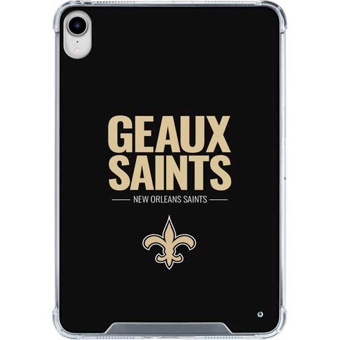 NFL New Orleans Saints Team Motto iPad 11th Gen (2025) Clear Case