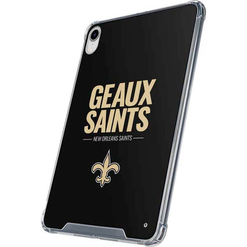 NFL New Orleans Saints Team Motto iPad 11th Gen (2025) Clear Case