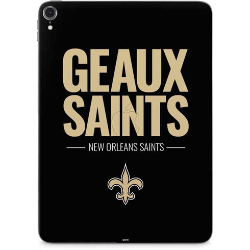NFL New Orleans Saints Team Motto Apple iPad Pro Skin
