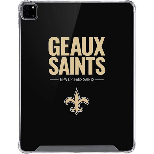 NFL New Orleans Saints Team Motto iPad Pro 12.9in (2020) Clear Case