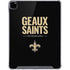 NFL New Orleans Saints Team Motto iPad Pro 12.9in (2020) Clear Case