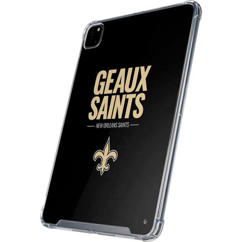 NFL New Orleans Saints Team Motto iPad Pro 12.9in (2020) Clear Case