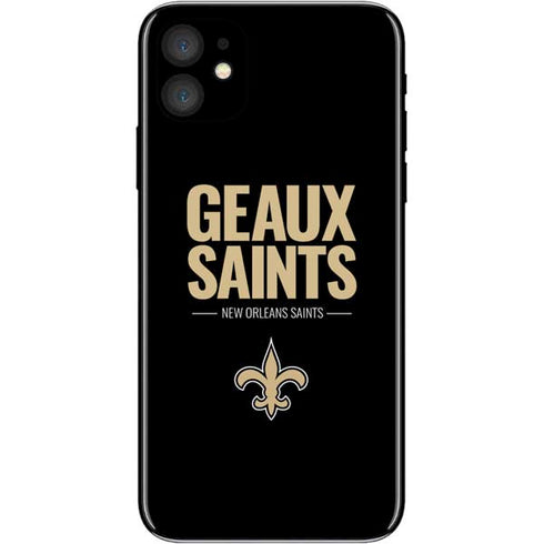 NFL New Orleans Saints Team Motto iPhone 11 Skin