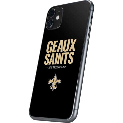 NFL New Orleans Saints Team Motto iPhone 11 Skin
