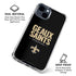 NFL New Orleans Saints Team Motto iPhone 15 Clear Case