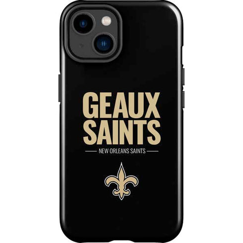 NFL New Orleans Saints Team Motto iPhone 15 Impact Case
