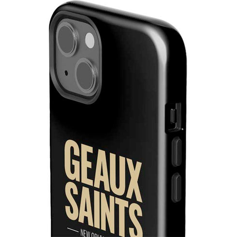 NFL New Orleans Saints Team Motto iPhone 15 Impact Case