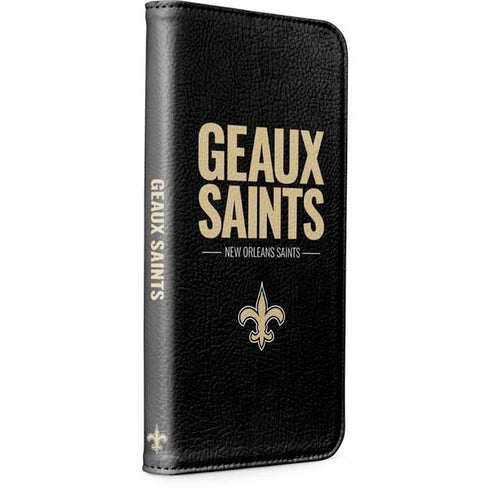 NFL New Orleans Saints Team Motto iPhone 15 Plus Folio Case