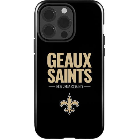 NFL New Orleans Saints Team Motto iPhone 15 Pro Impact Case