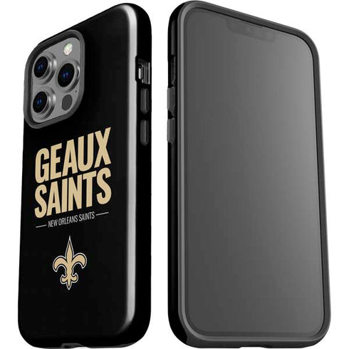 NFL New Orleans Saints Team Motto iPhone 15 Pro Impact Case