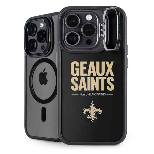 NFL New Orleans Saints Team Motto iPhone 15 Pro Max Kickstand Case