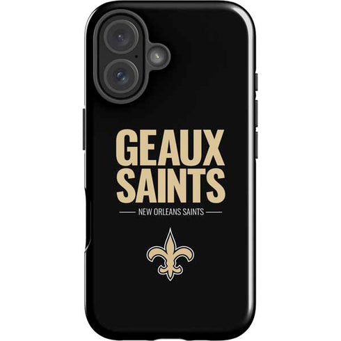 NFL New Orleans Saints Team Motto iPhone 16 Impact Case