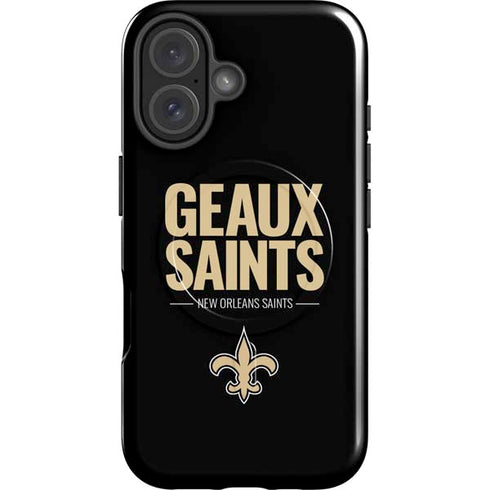 NFL New Orleans Saints Team Motto iPhone 16 Magsafe Impact Case