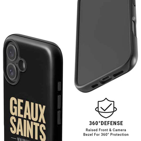 NFL New Orleans Saints Team Motto iPhone 16 Magsafe Impact Case