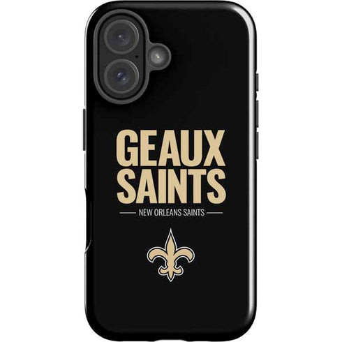 NFL New Orleans Saints Team Motto iPhone 16 Plus Impact Case