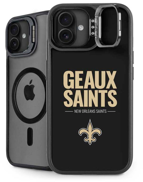 NFL New Orleans Saints Team Motto iPhone 16 Plus Kickstand Case