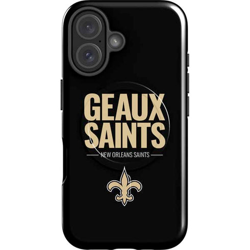 NFL New Orleans Saints Team Motto iPhone 16 Plus Magsafe Impact Case
