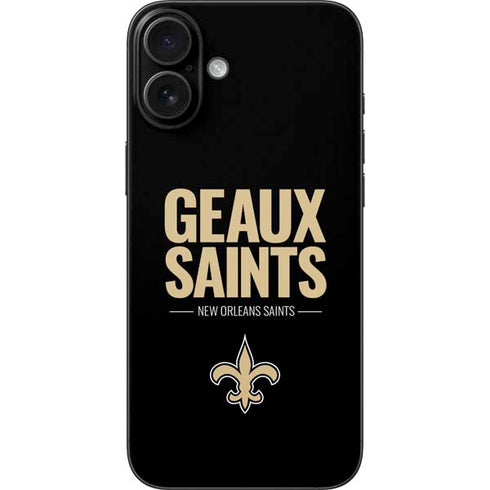 NFL New Orleans Saints Team Motto iPhone 16 Plus Skin