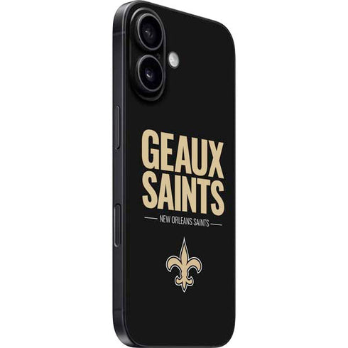 NFL New Orleans Saints Team Motto iPhone 16 Plus Skin