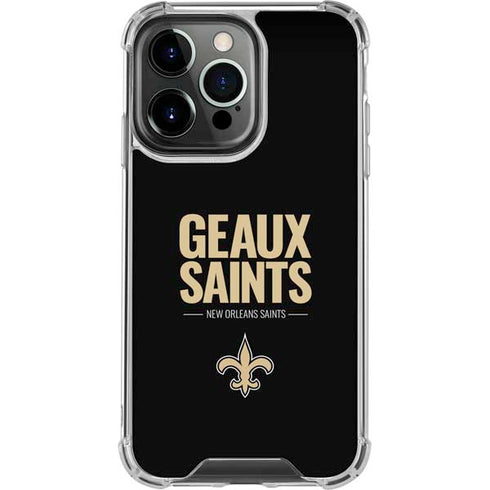 NFL New Orleans Saints Team Motto iPhone 16 Pro Clear Case