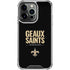 NFL New Orleans Saints Team Motto iPhone 16 Pro Clear Case
