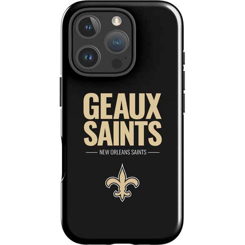 NFL New Orleans Saints Team Motto iPhone 16 Pro Impact Case